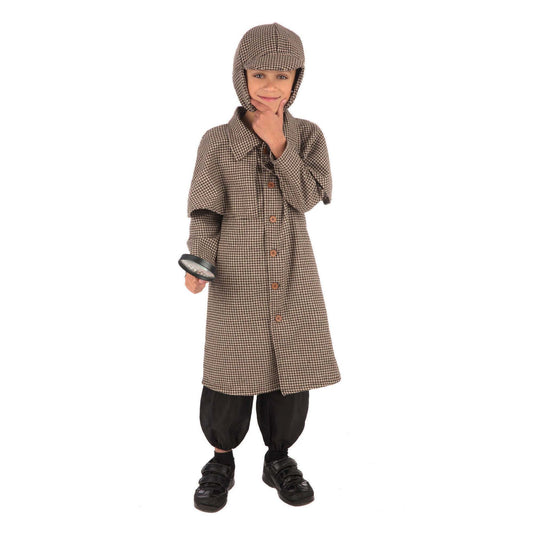 Sherlock Holmes Costume Long Jacket Detective Boy Kit 1
