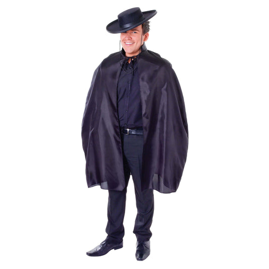 Mens Bandit Cape With Collar Adult Costume Male Halloween 1