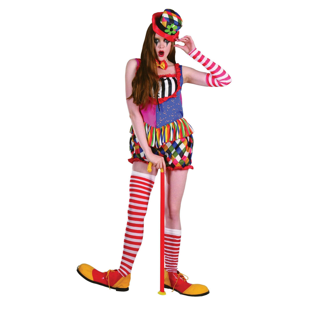 Rainbow Clown Ladies Circus Costume 1