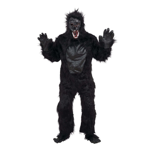 Gorilla Costume & Rubber Chest Adult Unisex 1