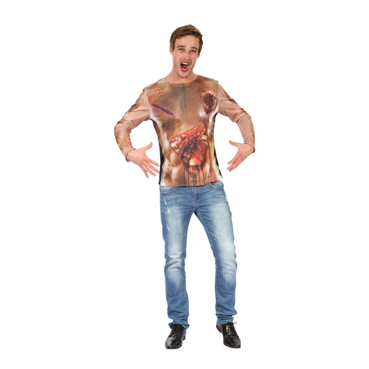 Zombie Man 3D Print-Shirt Adult Costume 1