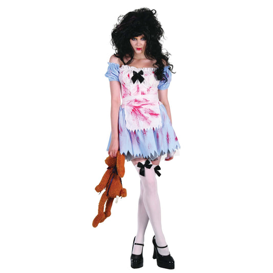 Womens Zombie Girl Adult Costume Female Halloween 1