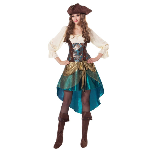 Pirate Princess Deluxe Adult Costume Female Uk Size 10 14 1
