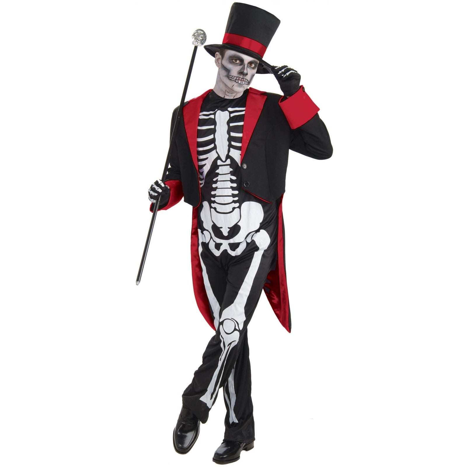 Mr Bone Jangles Costume Adult Day of the Dead Suit 1