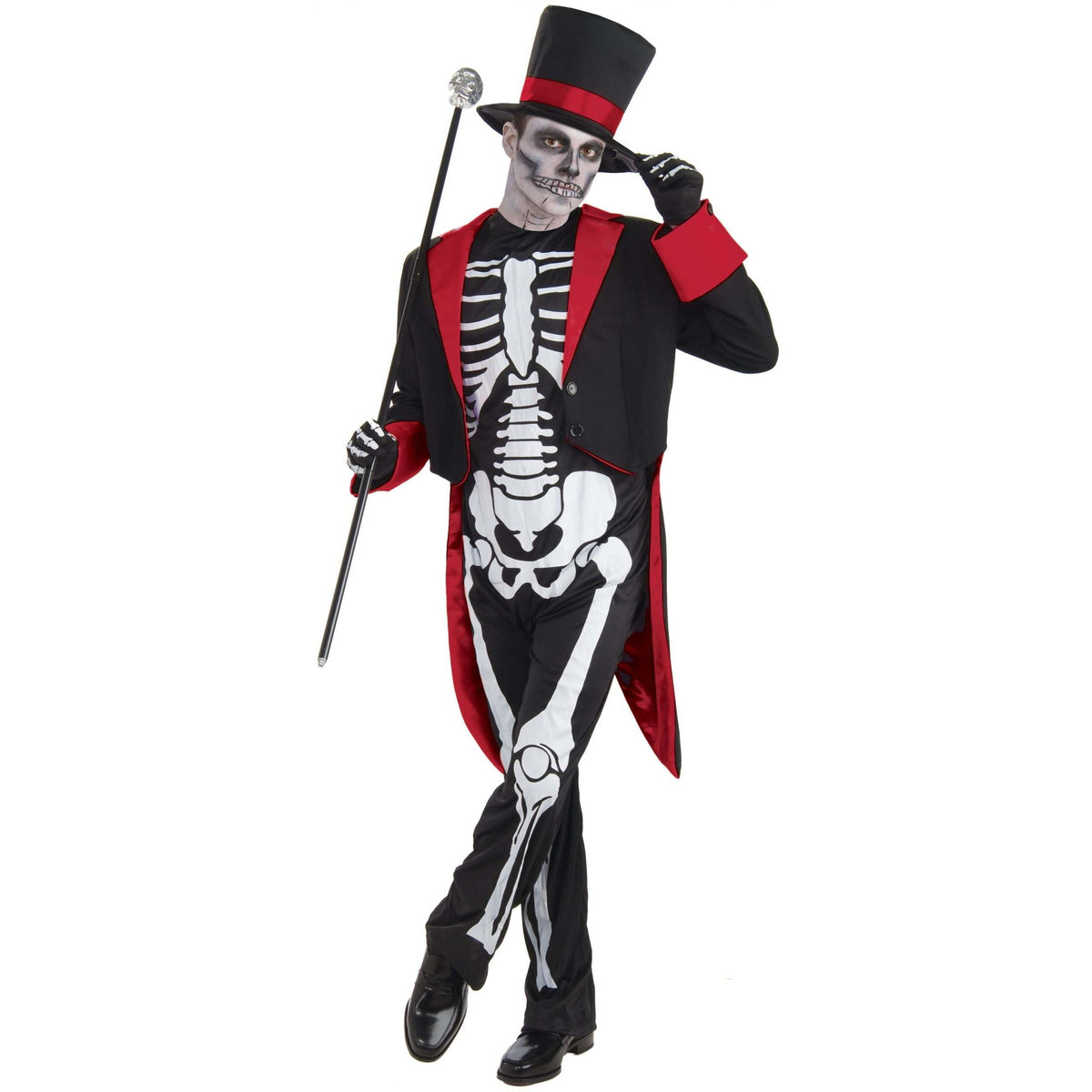 Mr Bone Jangles Costume Adult Day of the Dead Suit 1