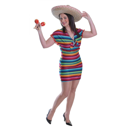 Womens Mexican Lady Dress Adult Costume Female Halloween 1