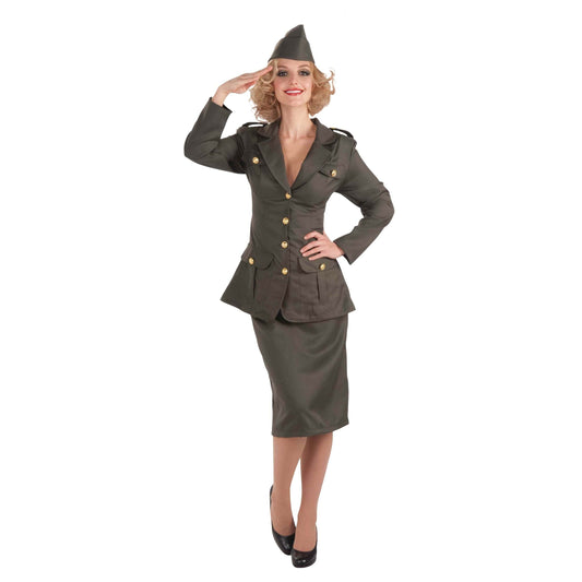 WW2 Army Gal Adult Costume 1
