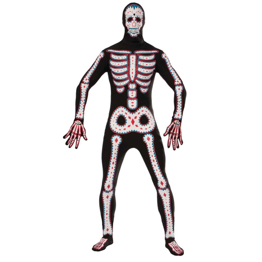 Mens Day Of The Dead Disappearing Man Adult Costume Male Halloween 1