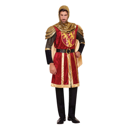 Mens Crusader Red Adult Costume Male Halloween 1