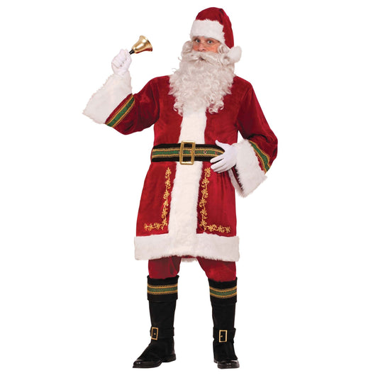 Santa Claus Costume Adult Mens Red Suit 1