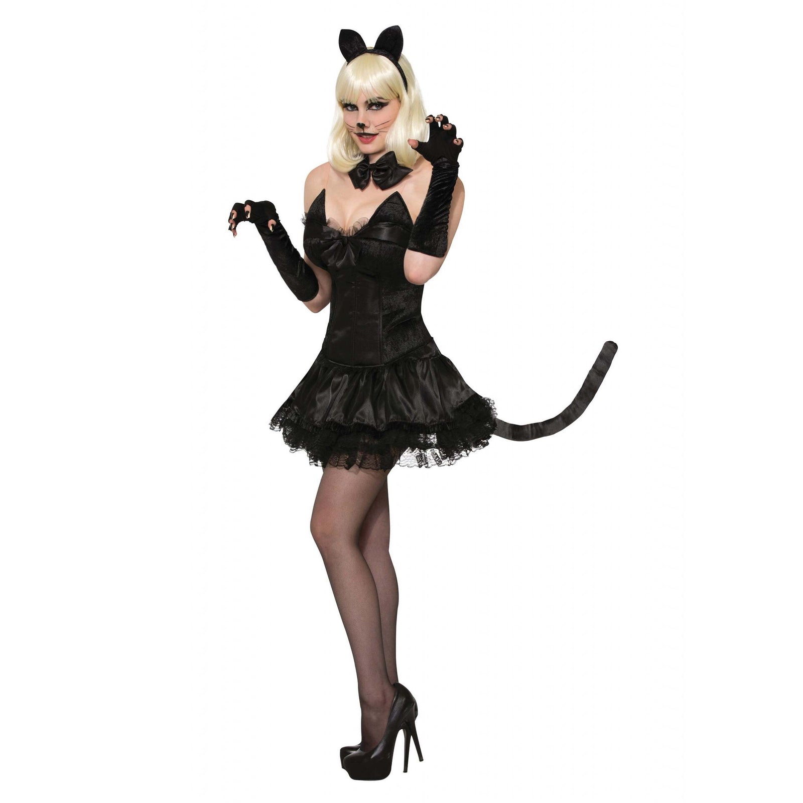 Miss Kitty Cat Black Adult Costume Female 1