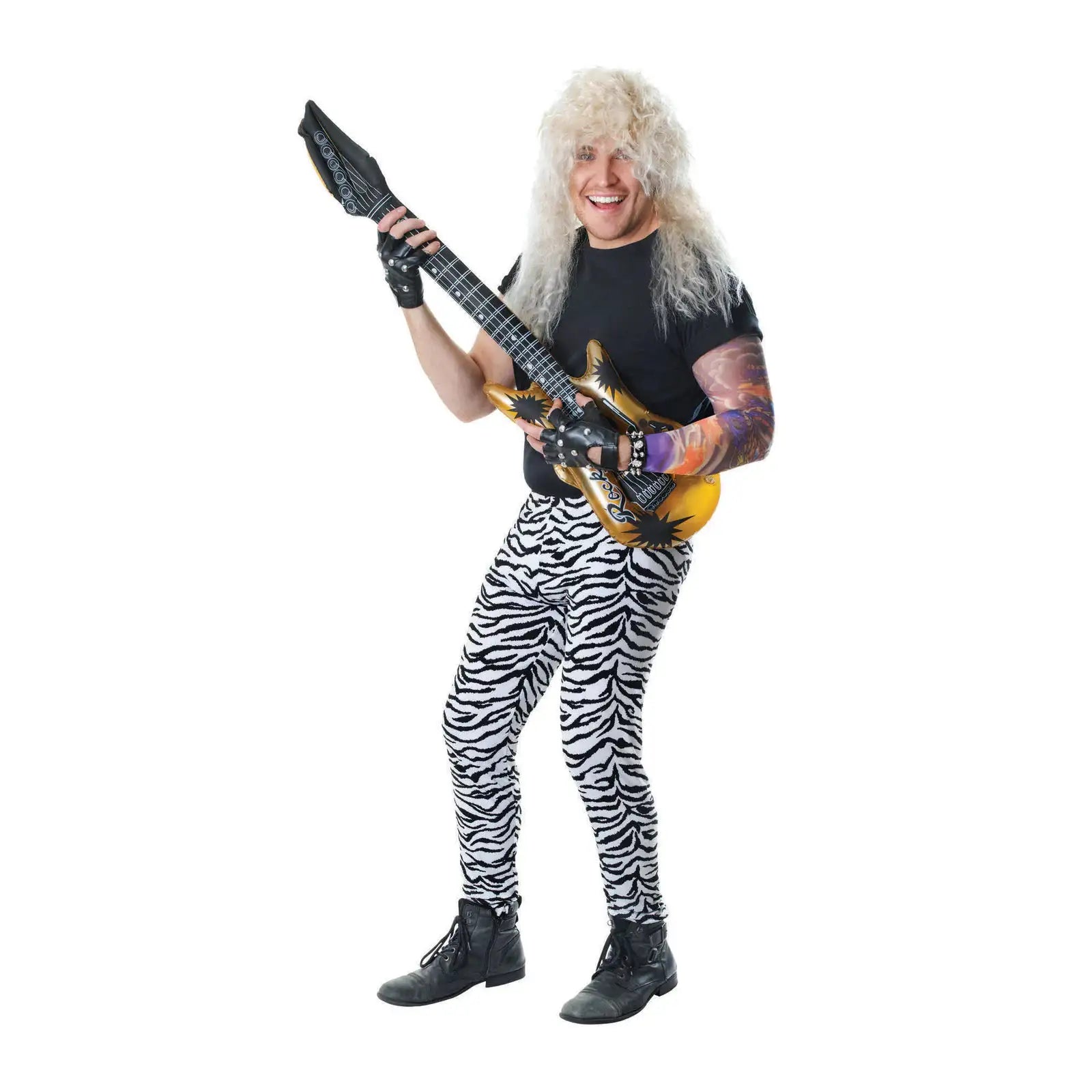 Zebra Print Trousers Adult Rocker Costume 1