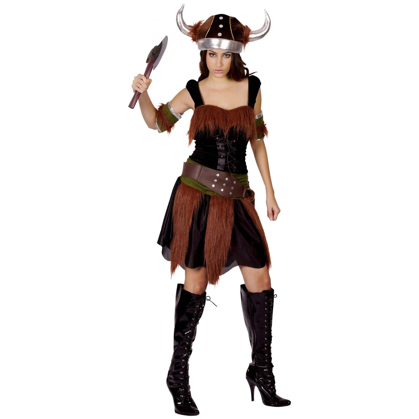 Womens Viking Lady Adult Costume Female Halloween 1