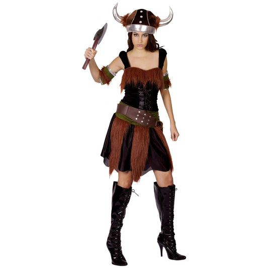 Womens Viking Lady Adult Costume Female Halloween 1