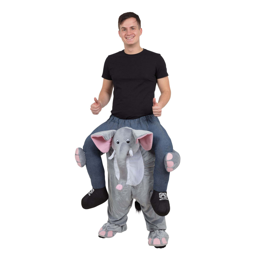 Elephant Piggy Back Costume Adult Fits Up Waist Size 38" 40" 1