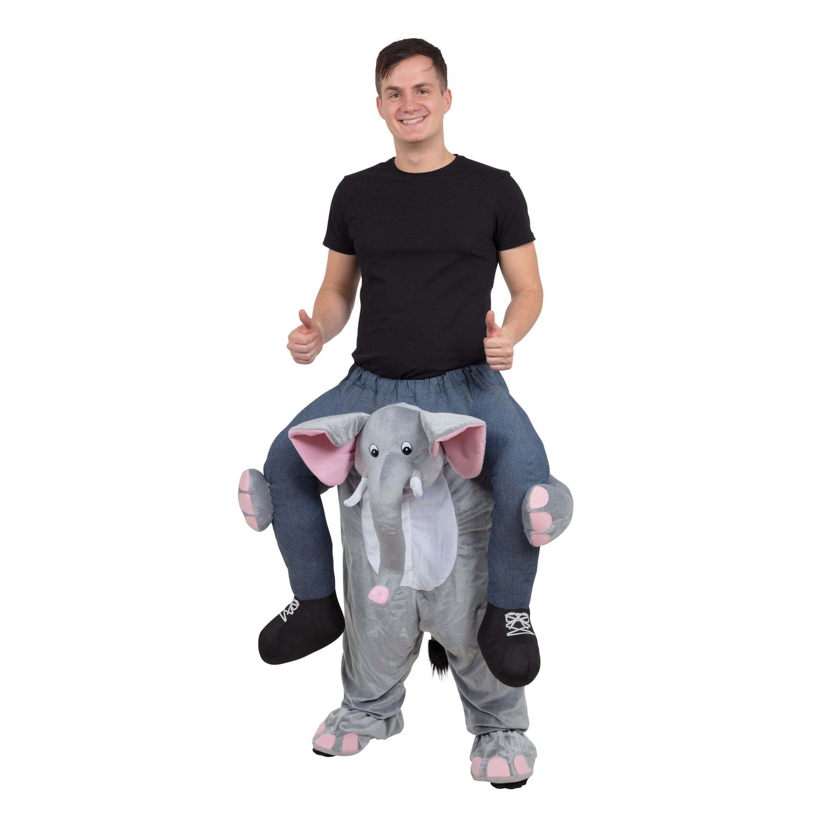 Elephant Piggy Back Costume Adult Fits Up Waist Size 38" 40" 1