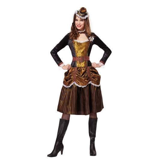 Steampunk Lady Adult Costume Uk Size 10 14 1