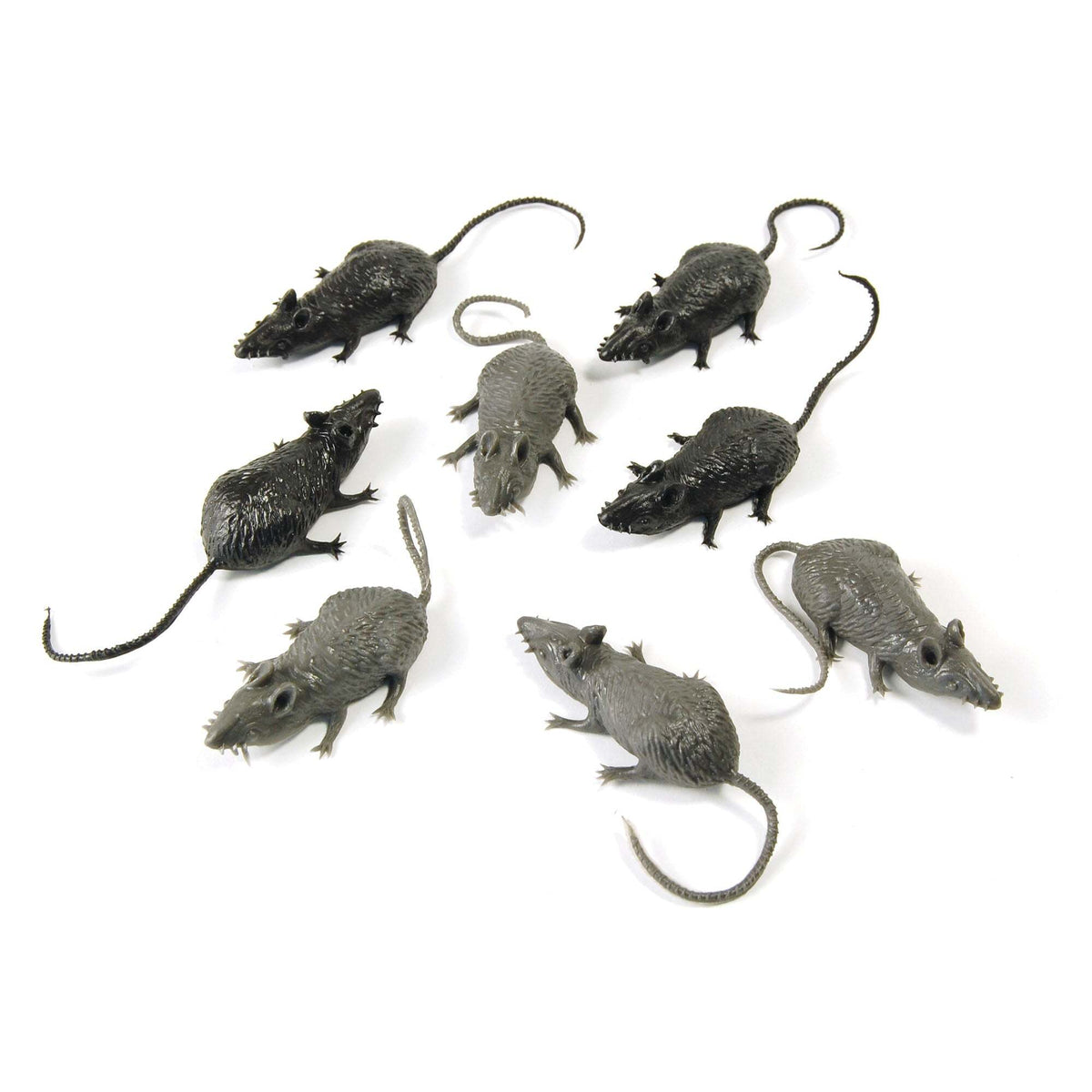 Rubber Mice Pack of 8 Halloween Props 1