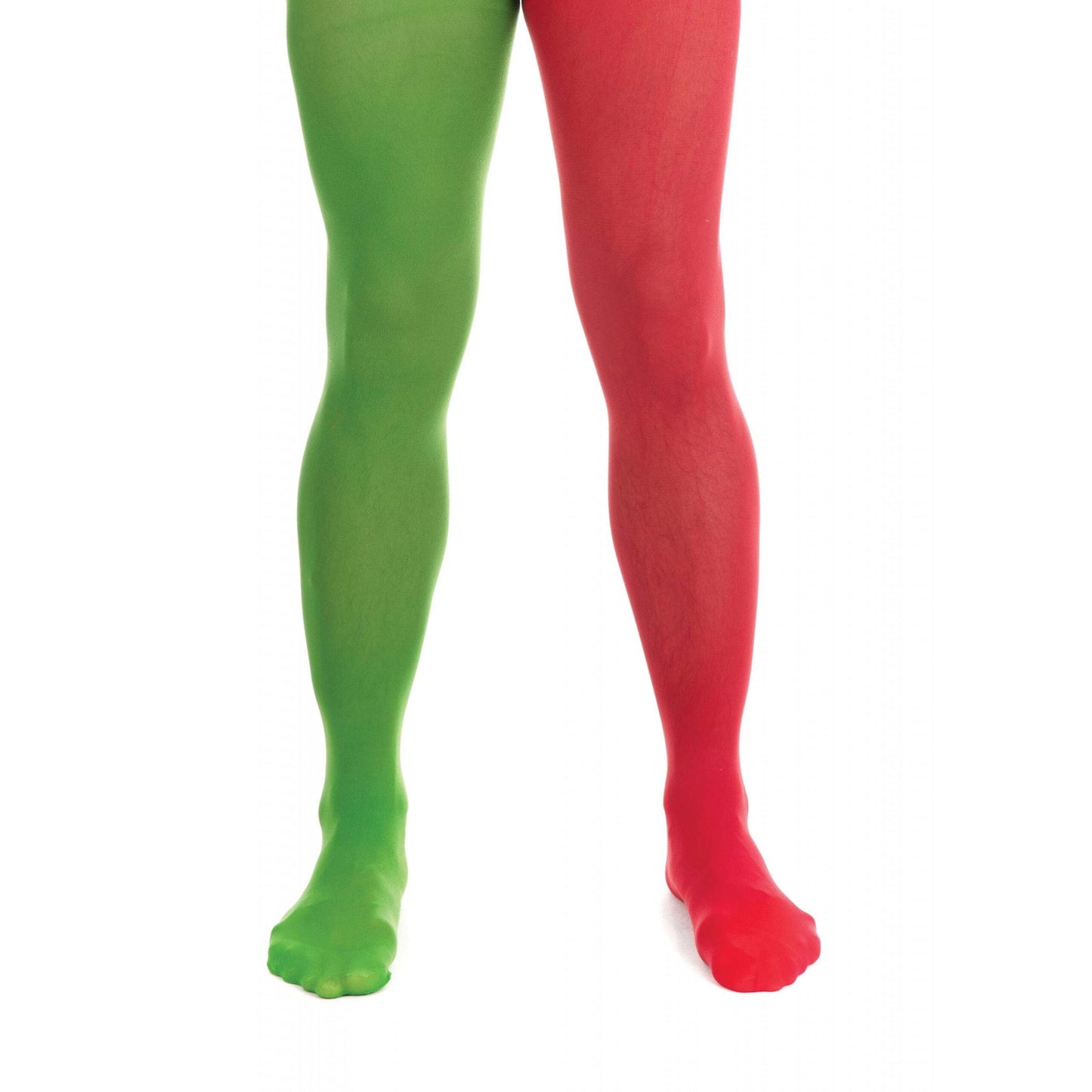 Elf Tights Green Red Adult Xmas Costume Accessory 1