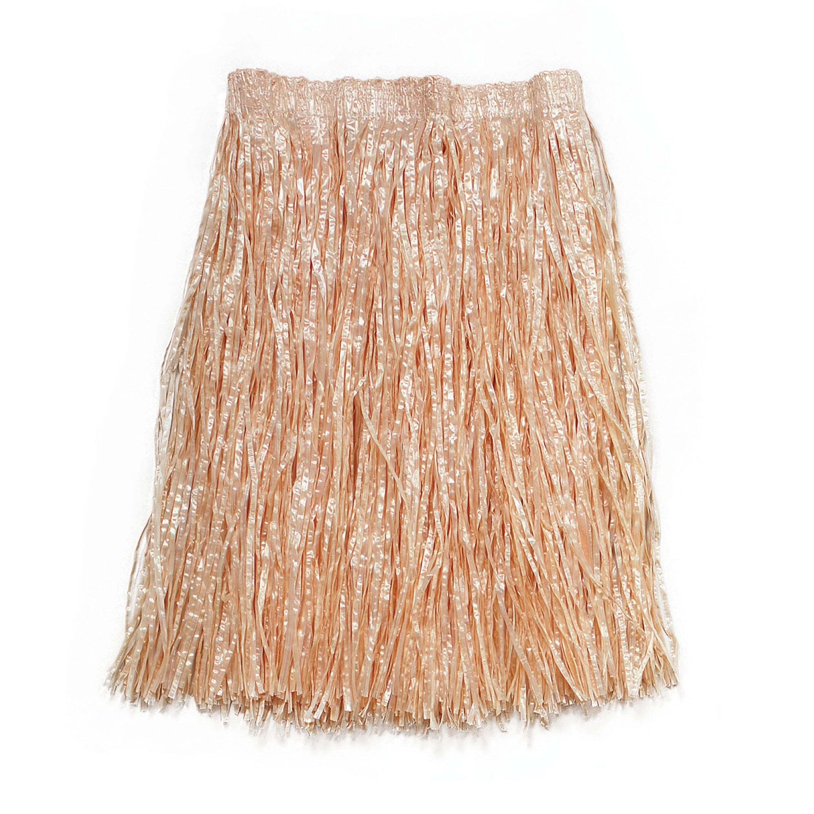 Grass Skirt Plain Straw Look Adult Hawaiian Costume 55cm Long 1