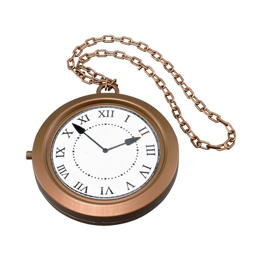 Jumbo Clock Medallion White Rabbit Costume Accessory 1
