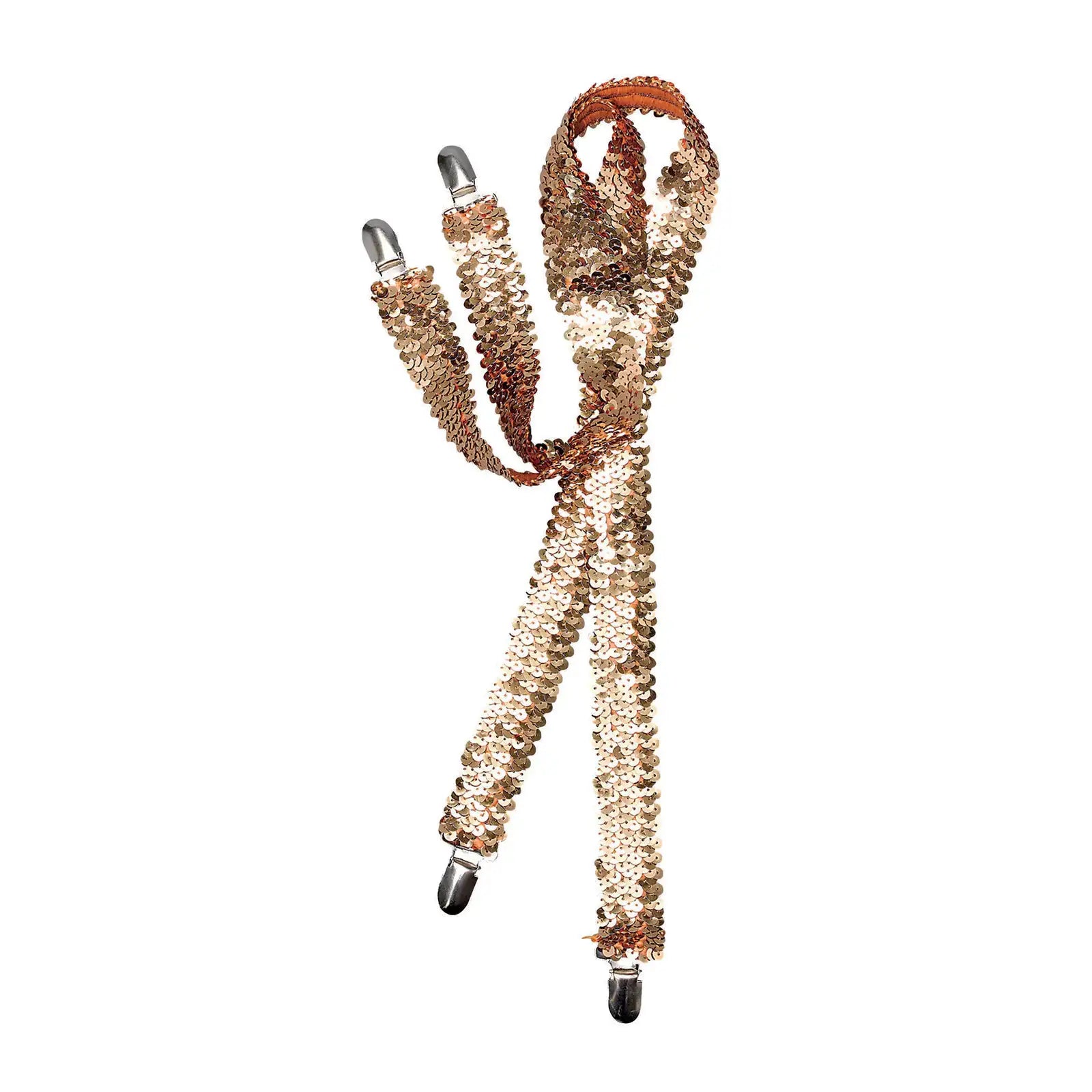 1920s Gold Sequin Braces Costume Accessory BA1027 1