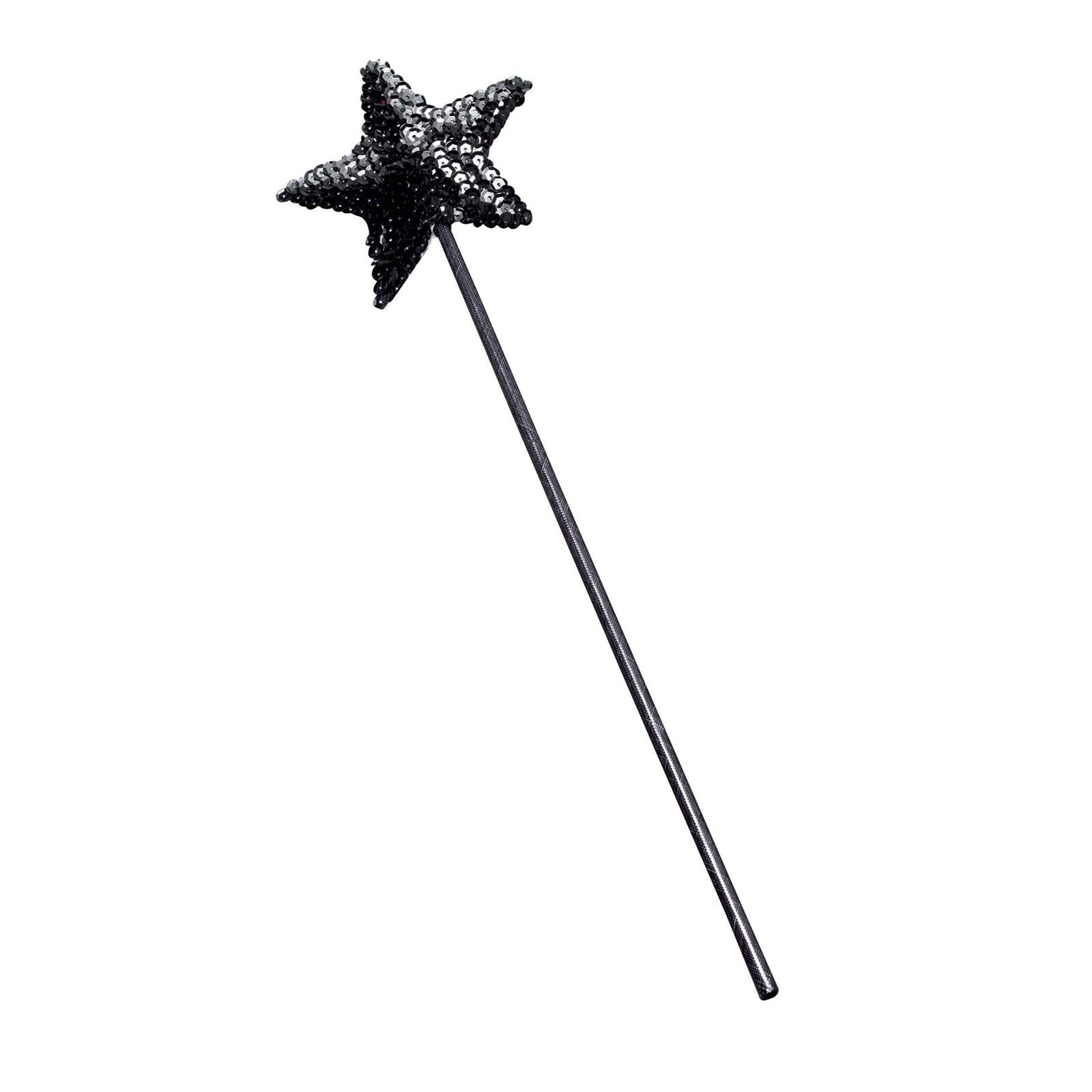 Womens Wand Black Sequin Costume Accessories Female Halloween 1