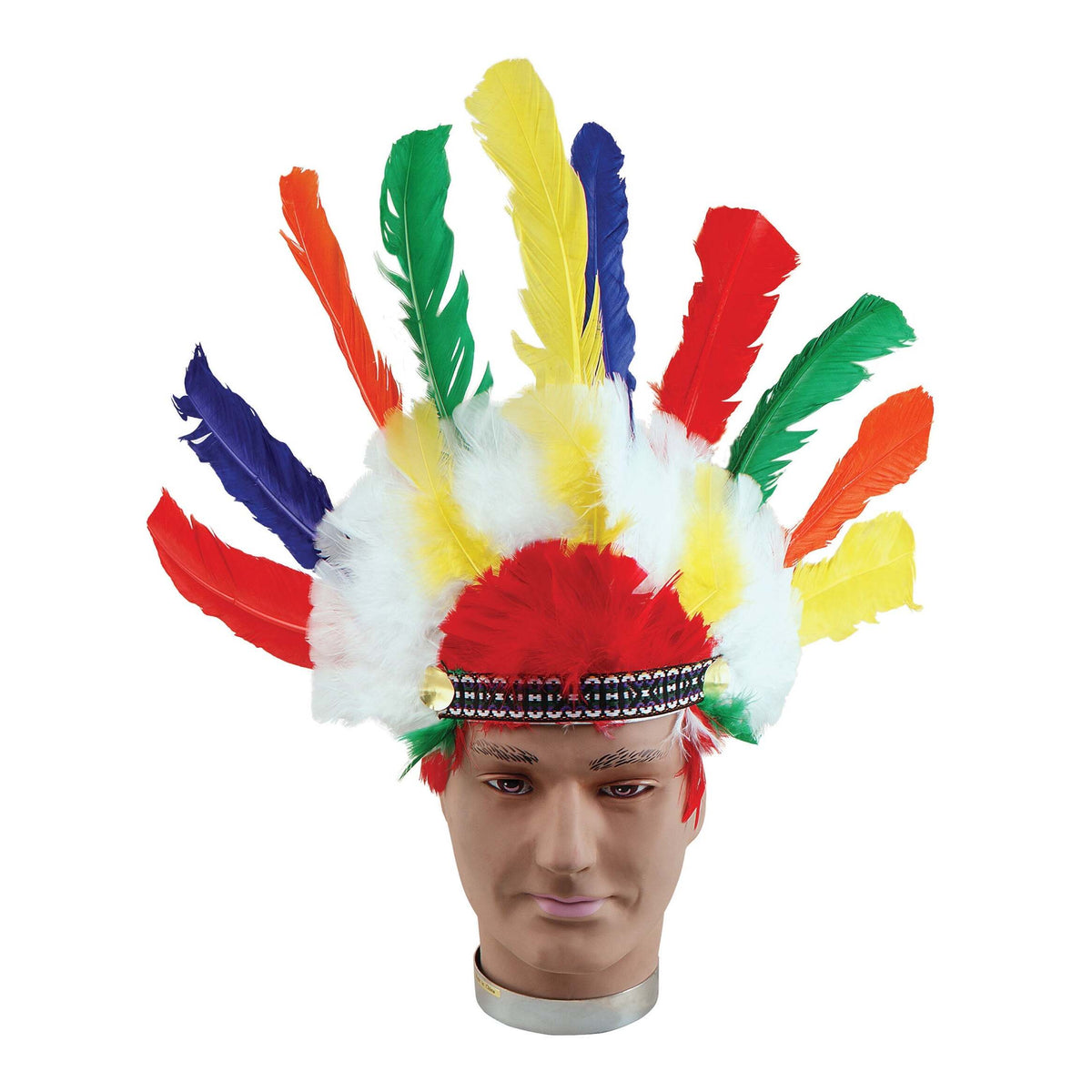 Native American Inspired Mens Indian Headress Adult Costume Accessories Male Halloween 1