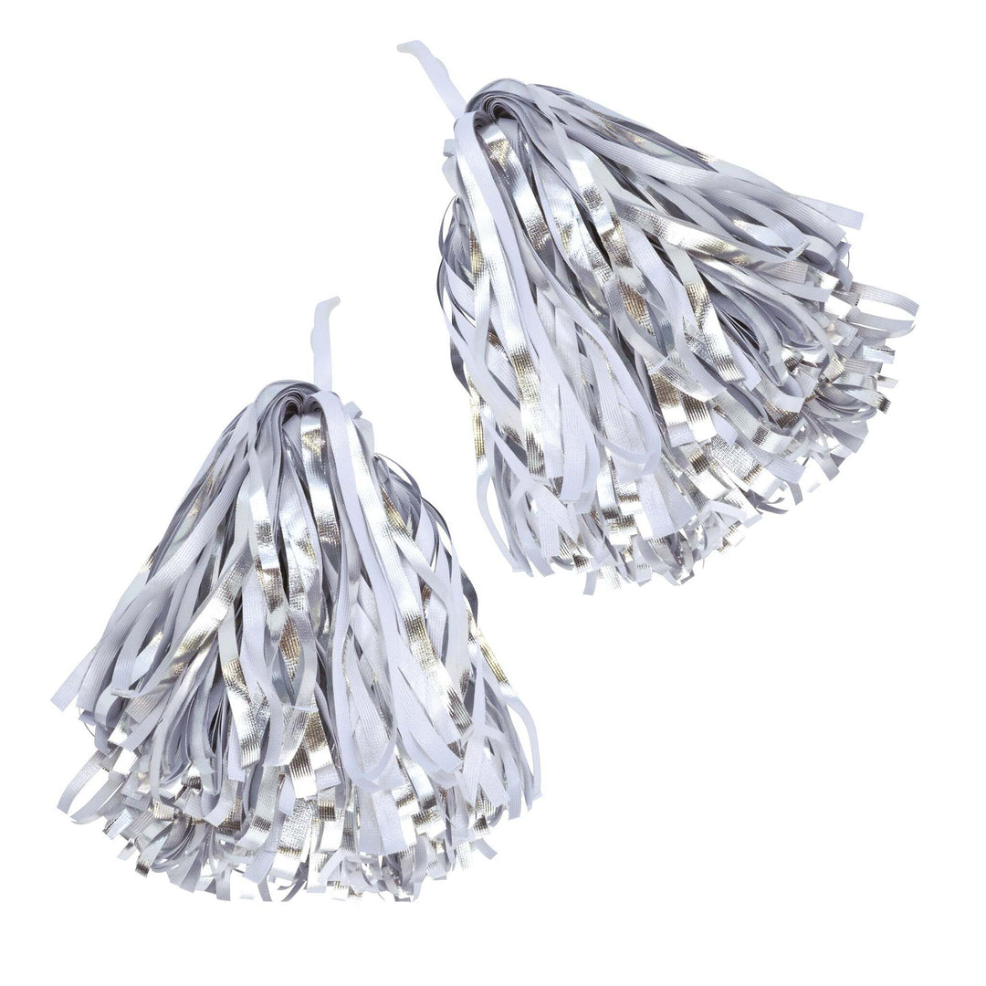 Pom Poms Silver Costume Accessory 1