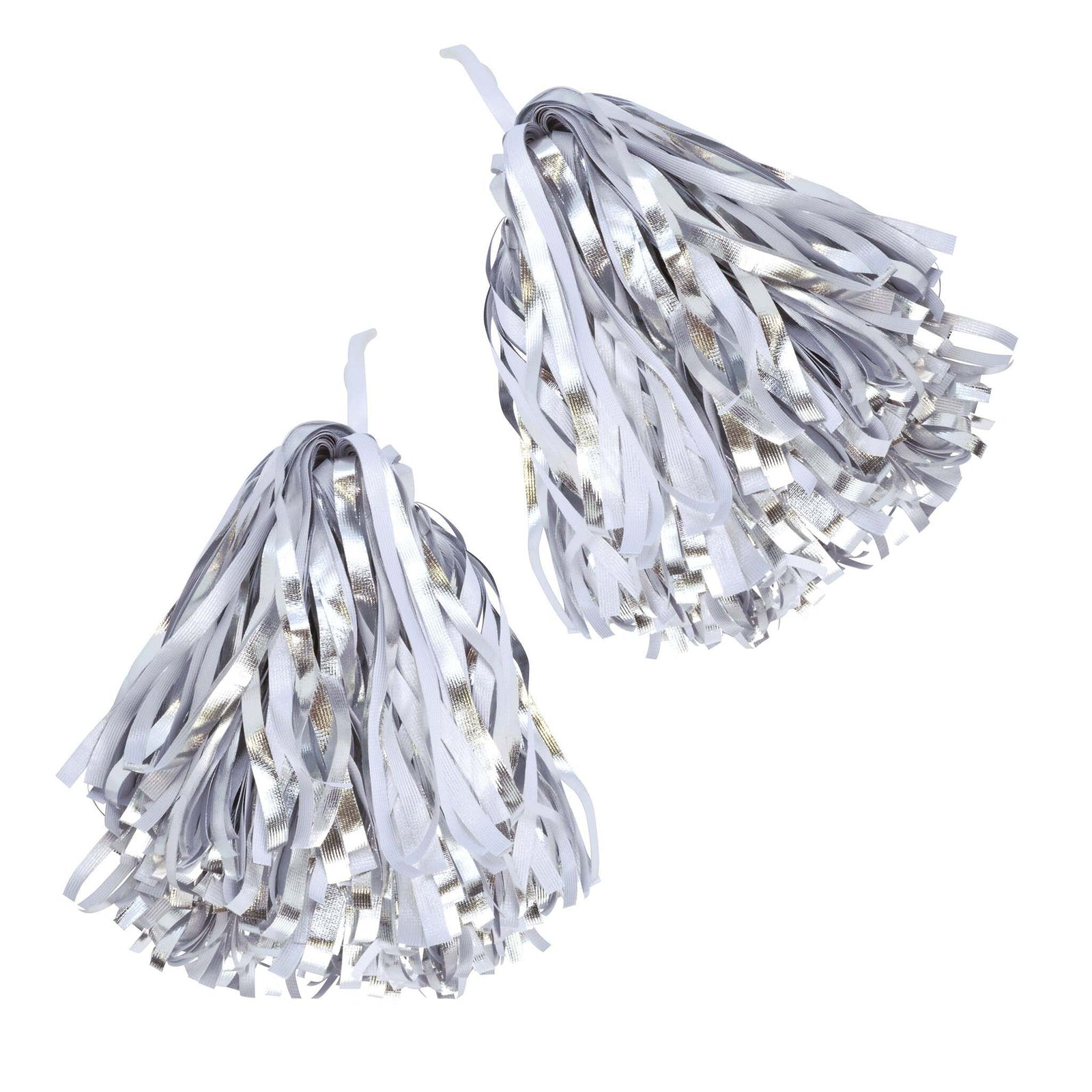 Pom Poms Silver Costume Accessory 1