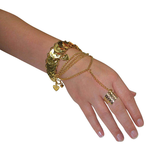 Womens Hand Jewellery Desert Princess Costume Accessories Female Halloween 1
