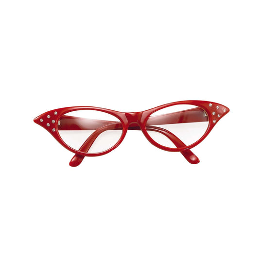 Red Glasses 50s Style Costume Accessory 1