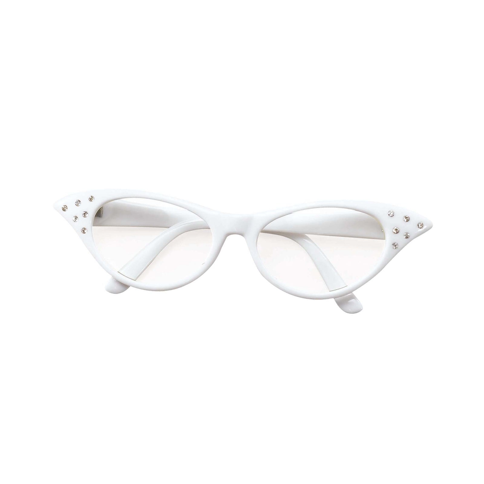 White Glasses 50s Style Costume Accessory 1