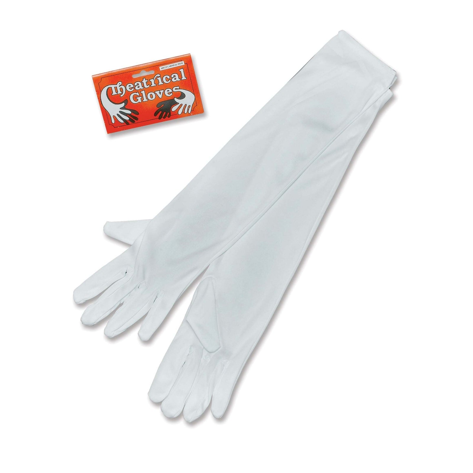 White Opera Gloves Costume Accessory 1