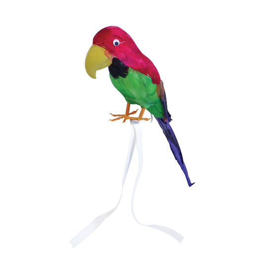 Parrot Feather Covered 15 Inch Pirate Costume Accessory 1