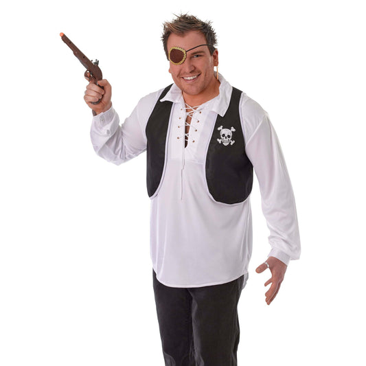 Mens Pirate Waistcoat Adult Costume Accessories Male Halloween 1