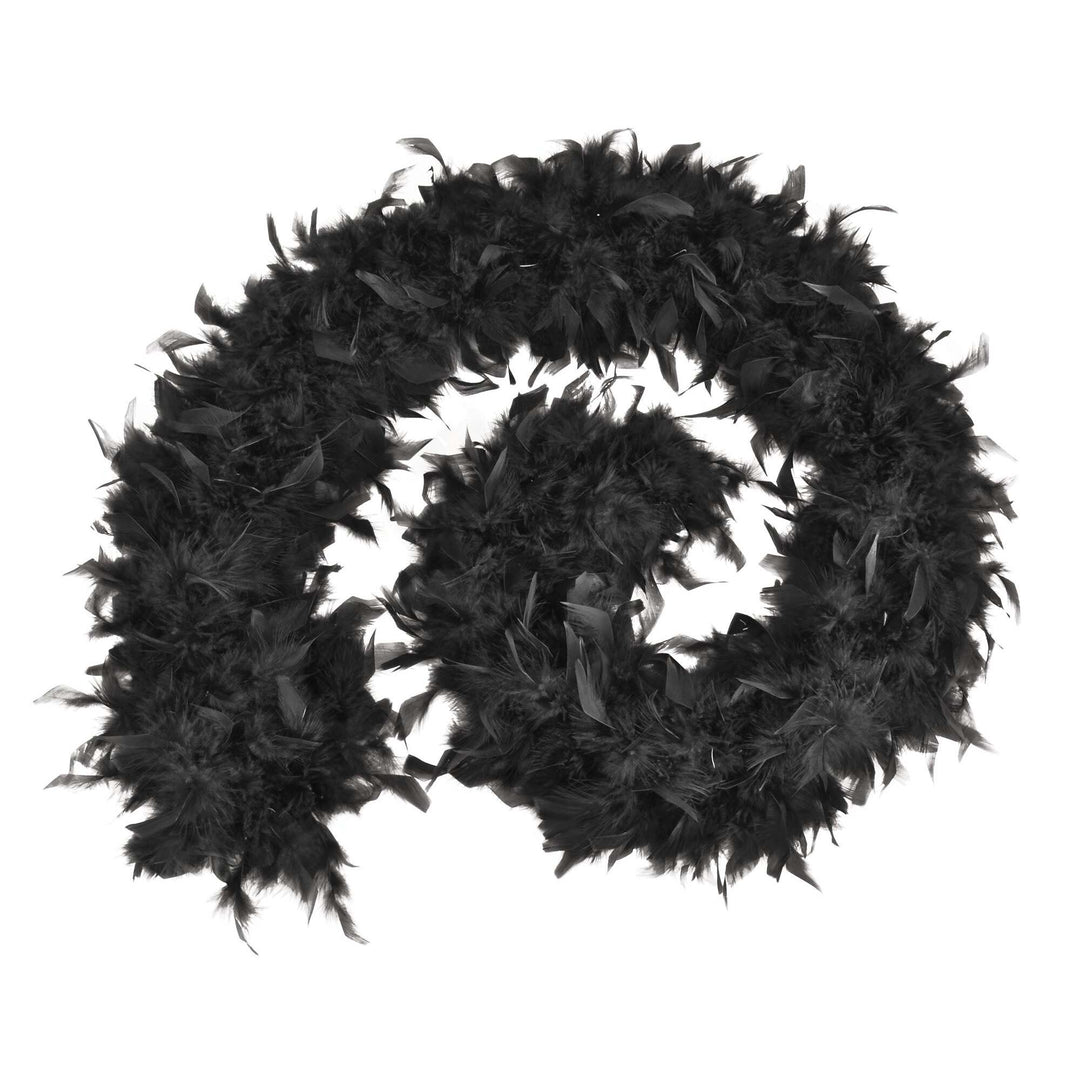 Black Feather Boa 80g Budget Costume Accessory 1