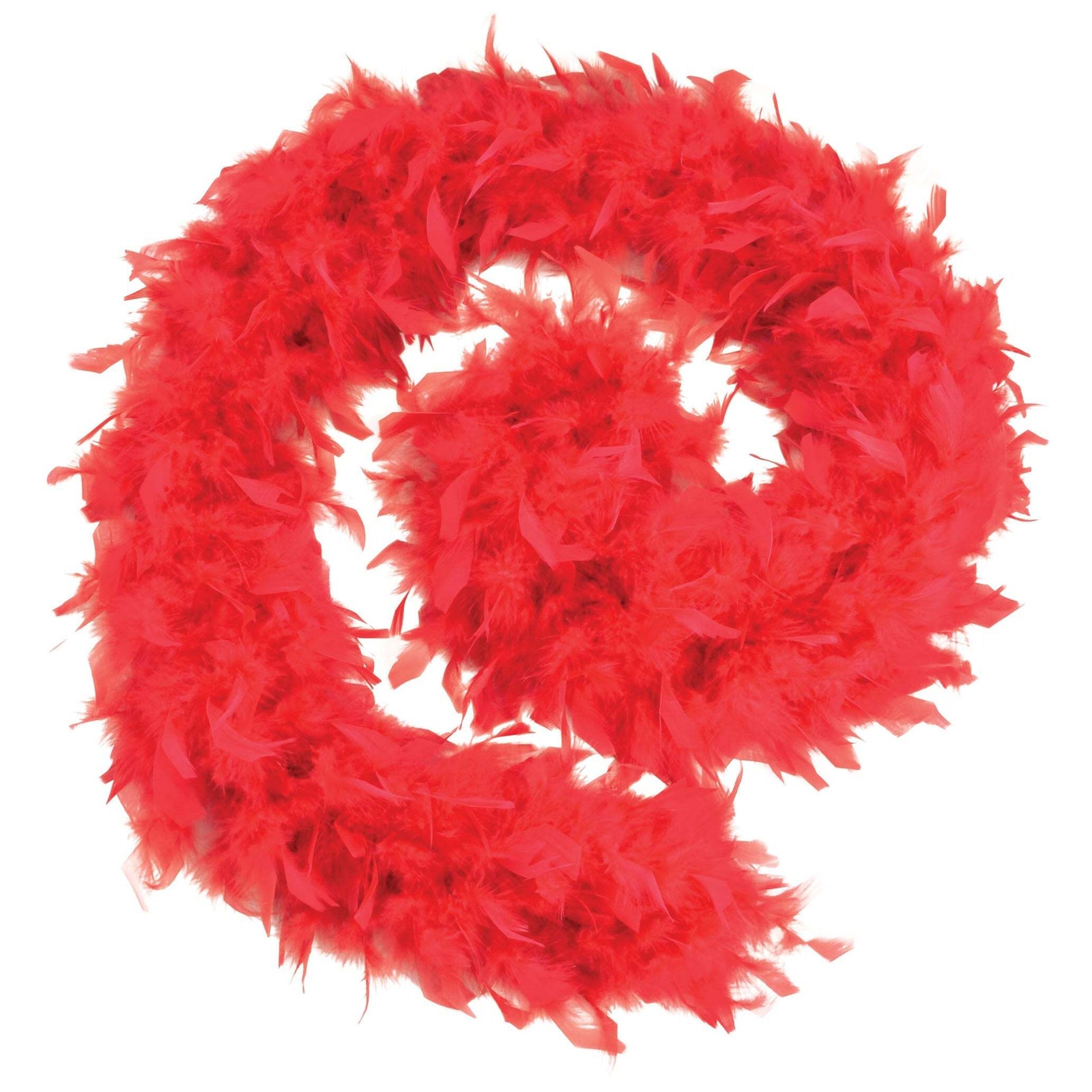 Red Feather Boa 80g Budget Costume Accessory 1