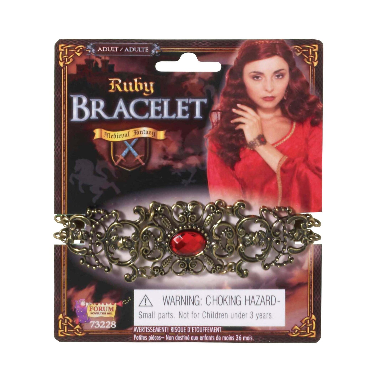 Ruby Stone Bracelet Melisandre Costume Accessory 1
