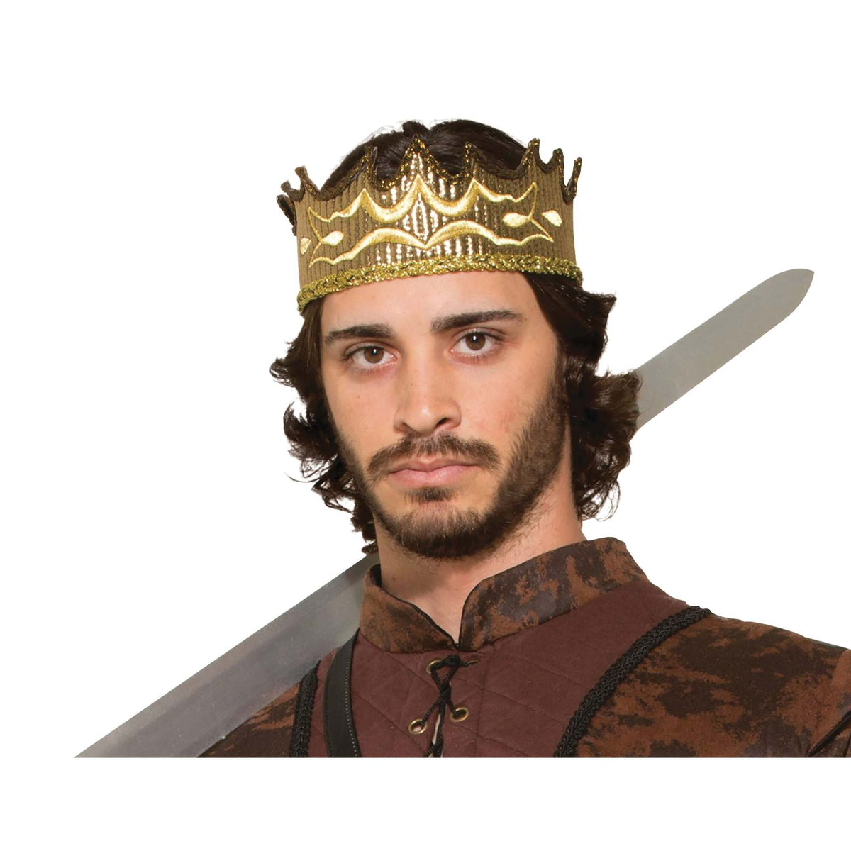 Mens Medieval Fantasy Crown Costume Accesories Male Halloween 1
