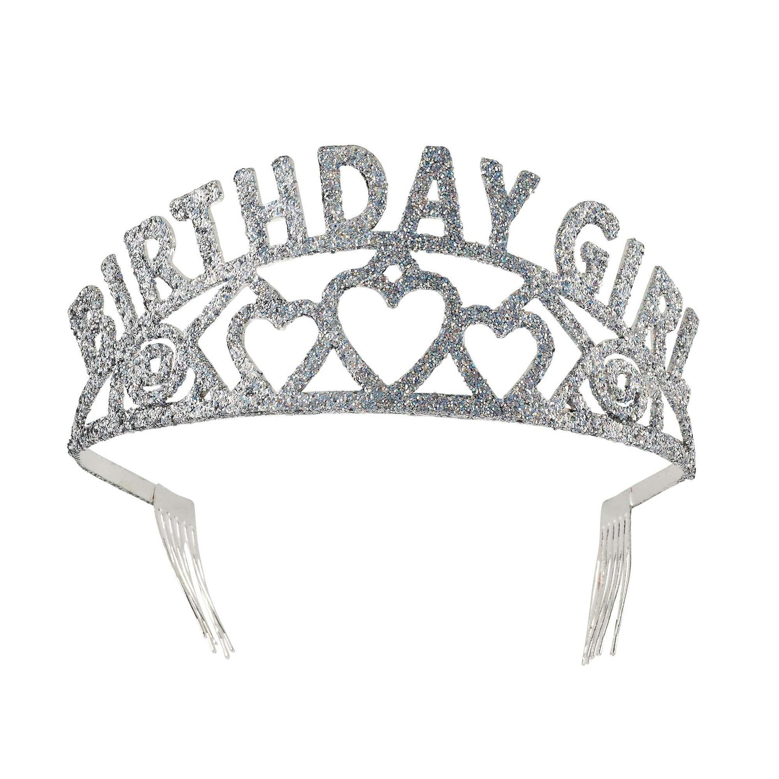 Tiara Birthday Girl Glitter Costume Accessory 1