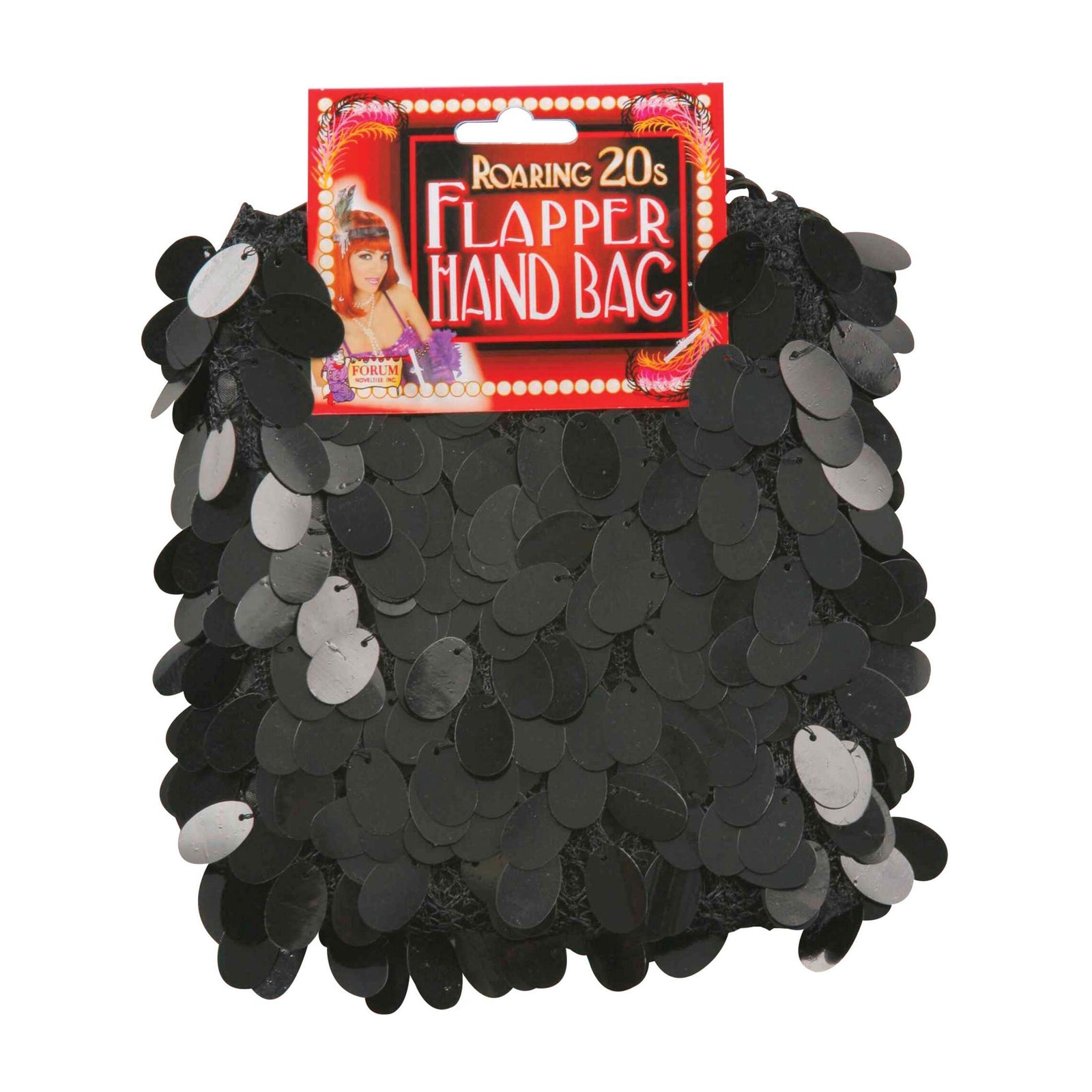 Black Flapper Bag 1920s Costume Accessory 1