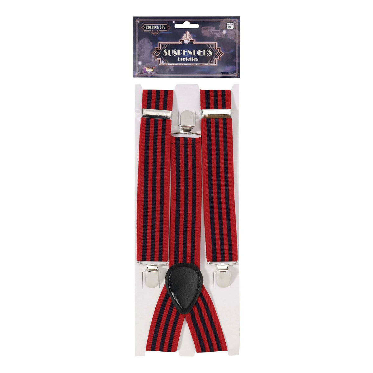 Mens Braces Striped Red Blue Costume Accessories Male Halloween 1