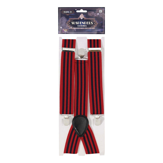 Mens Braces Striped Red Blue Costume Accessories Male Halloween 1