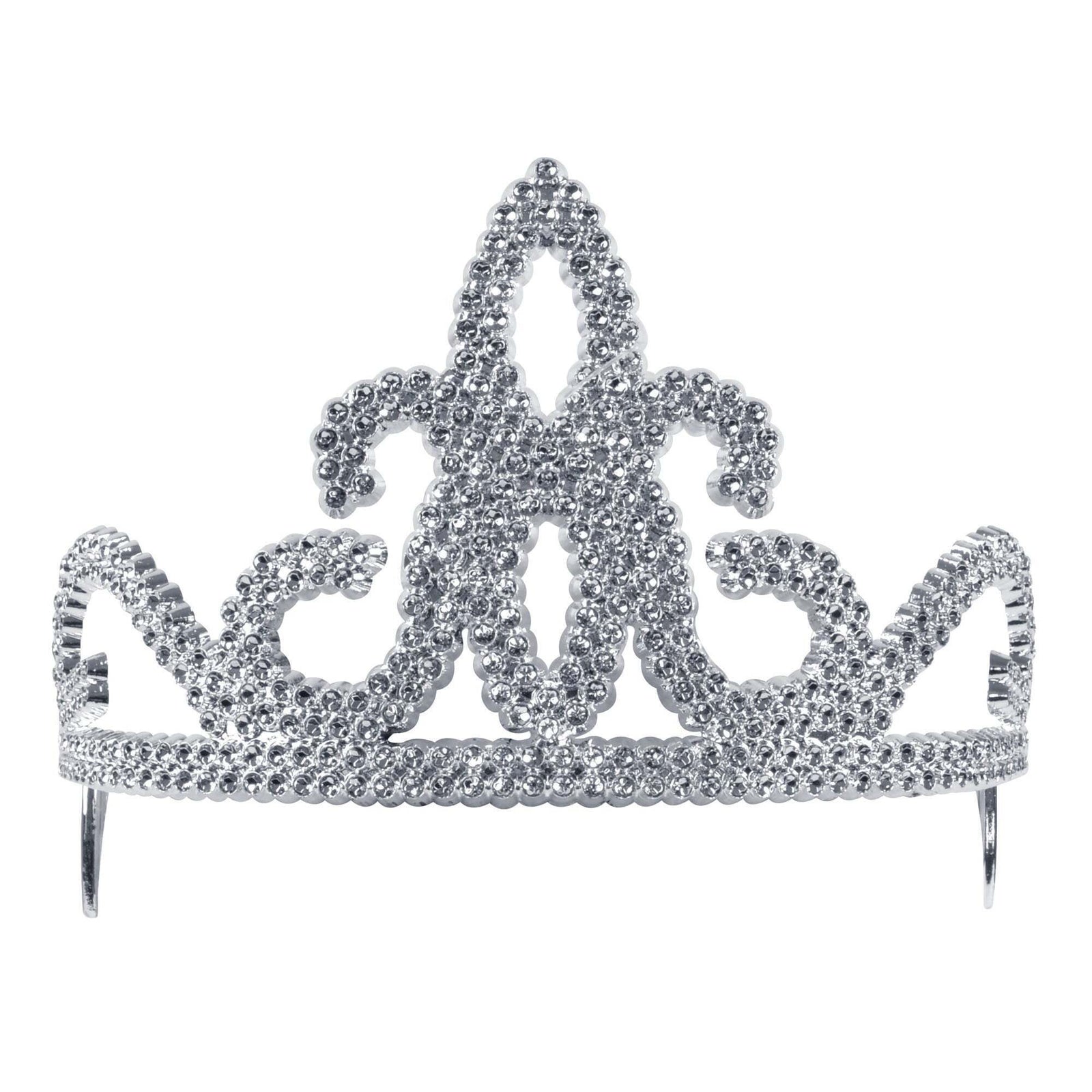 Silver Tiara Plastic Princess Costume Accessory 1