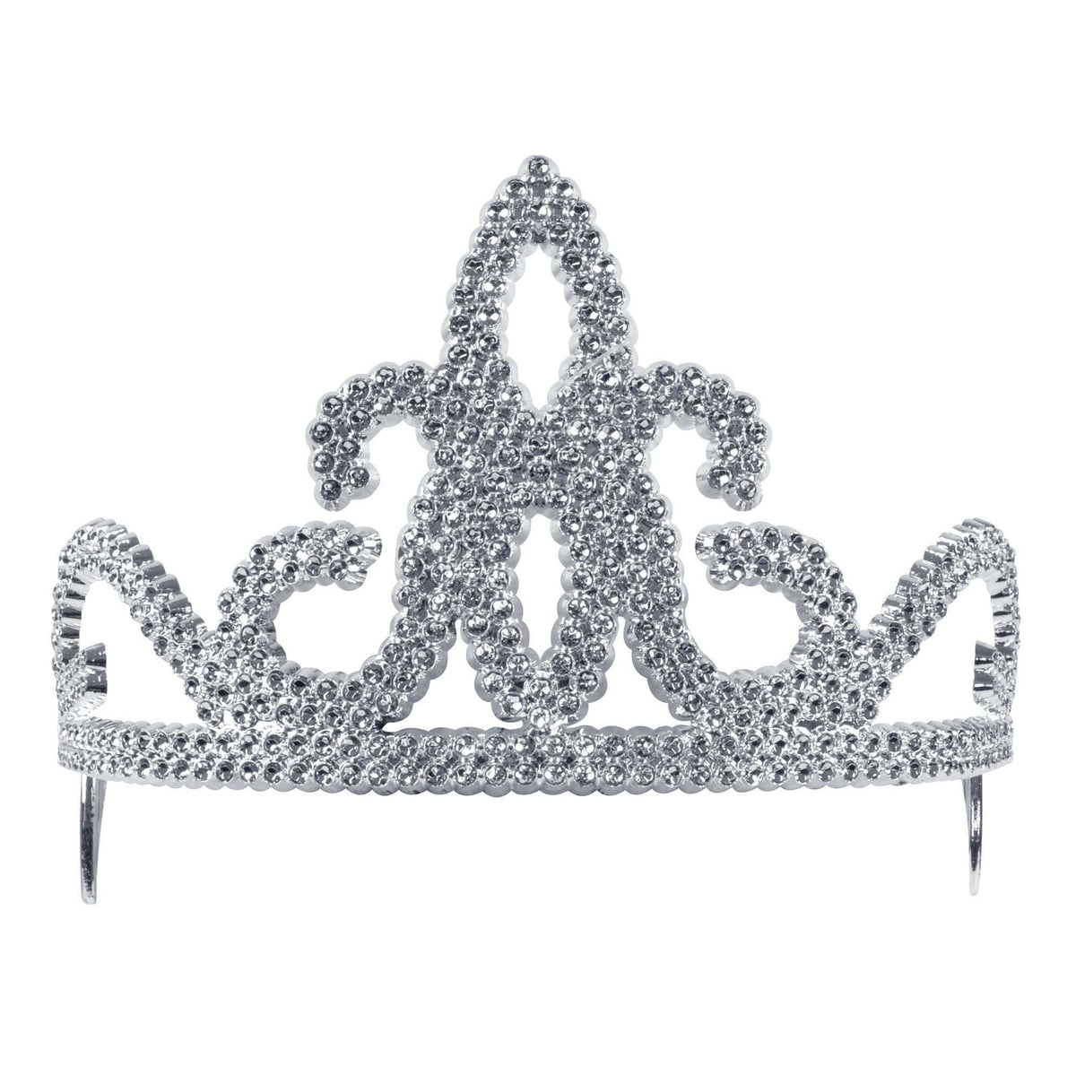 Silver Tiara Plastic Princess Costume Accessory 1