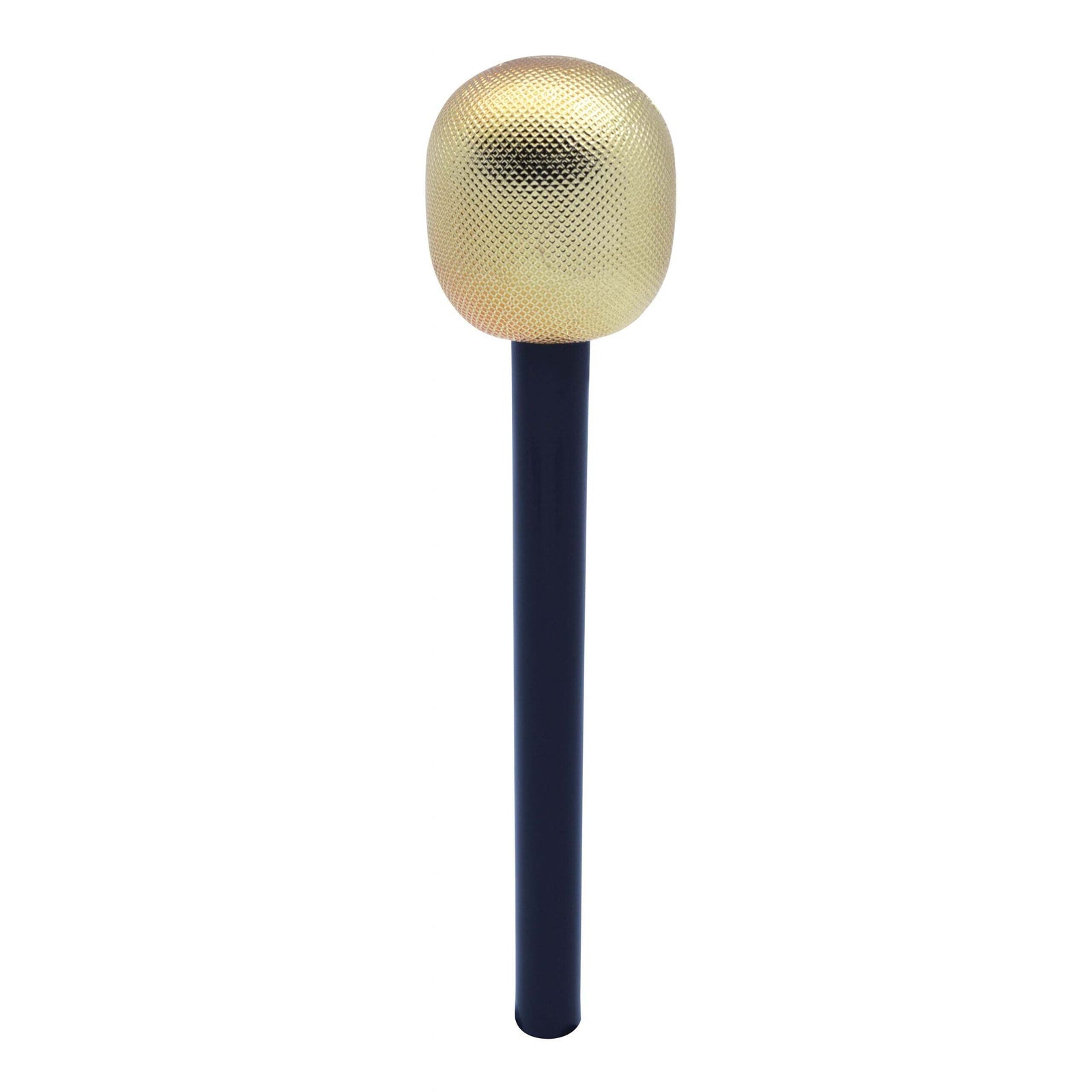 Microphone Gold Pop Star Costume Accessory 1