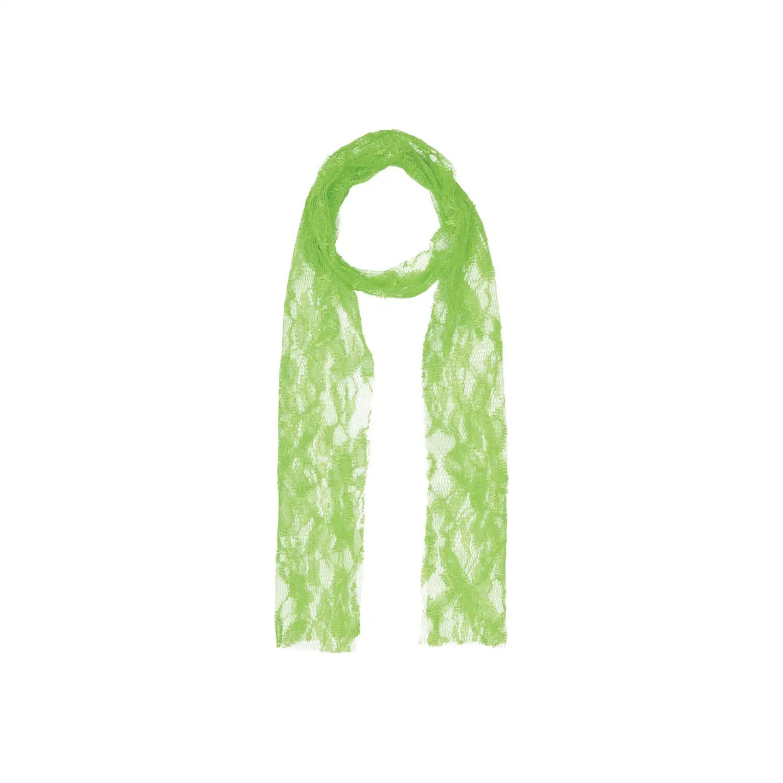 Green 80s Neon Lace Scarf Costume Accessory 1