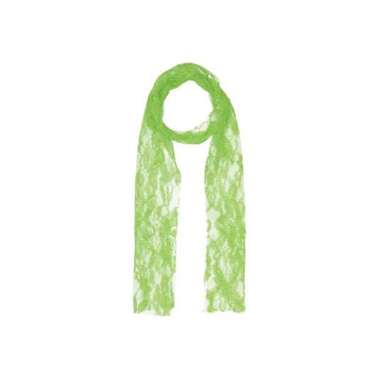 Green 80s Neon Lace Scarf Costume Accessory 1