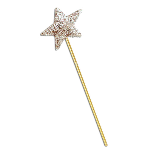 Womens Wand Gold Sequin Costume Accessories Female Halloween 1
